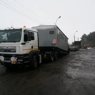 Перевозка крупногабаритного промышленного модуля на трале
